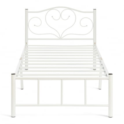 Кровать MALVA (mod. 9303) металл, 90*200 см (Single bed), White (белый)_2