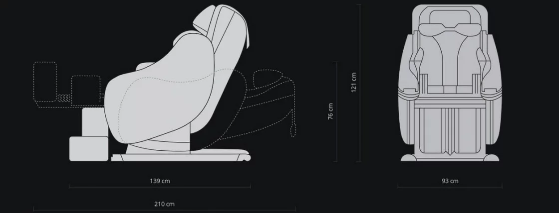 Массажное кресло DreamWave Черный_10