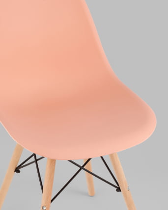Стул Еамес Стйле ДСВ персиковый 4 шт. комплект (разборный каркас) / Eames Style DSW_2