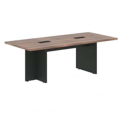 Стол для заседаний VELION VENEER VRCT 2210 Американский орех Яшма черная_0