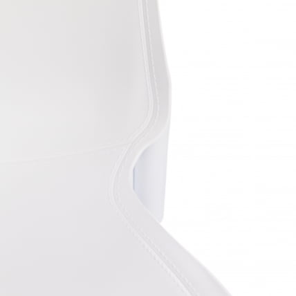 Стул GENIUS (mod 75) металл/пластик, 46x56x84cм, белый/ножки хром_6