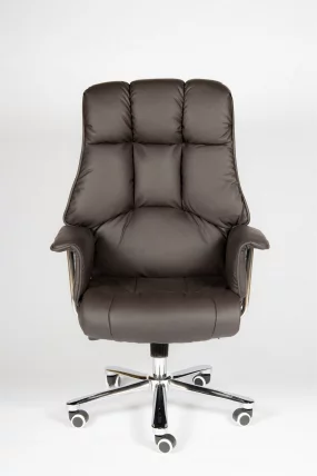 Кресло офисное Президент H-1133-322  leather Темно-коричневый_8