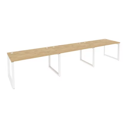 Рабочая станция на О-образном м/к ONIX O.MO-RS-3.3.8 Тиквуд Светлый/Белый_0