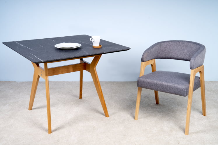 Стол Нарвик 960*960 мрамор Графит Темный орех_4