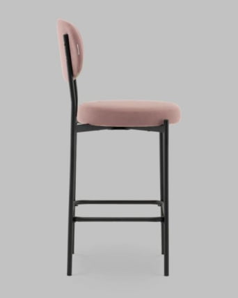 Стул Полубарный Бриф DD ПБ велюр пыльно-розовый_2