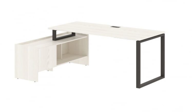 Стол с тумбой EDIS EQCT 19814 Ясень Траун Мокко_0