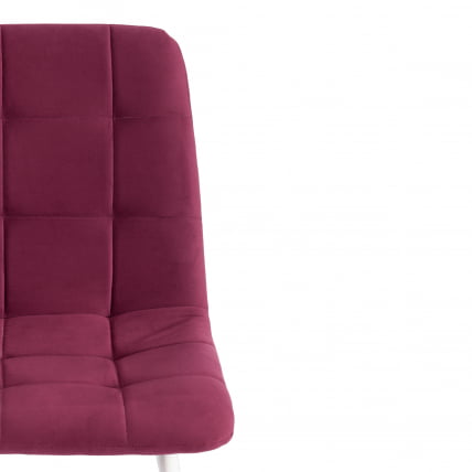 Стул CHILLY MAX Велюр/металл , 45 х 54 х 90 см , темная фуксия/белый_5