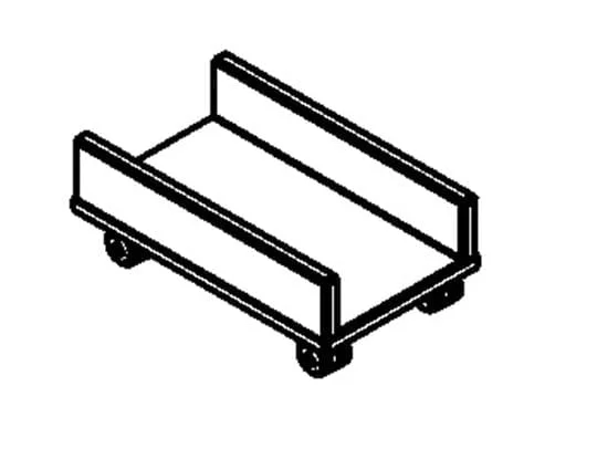 Подставка под системный блок XSS 500 Дуб сонома_1