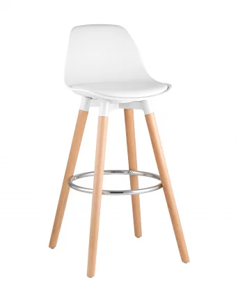 Полубарный стул Мартин экокожа Белый_0