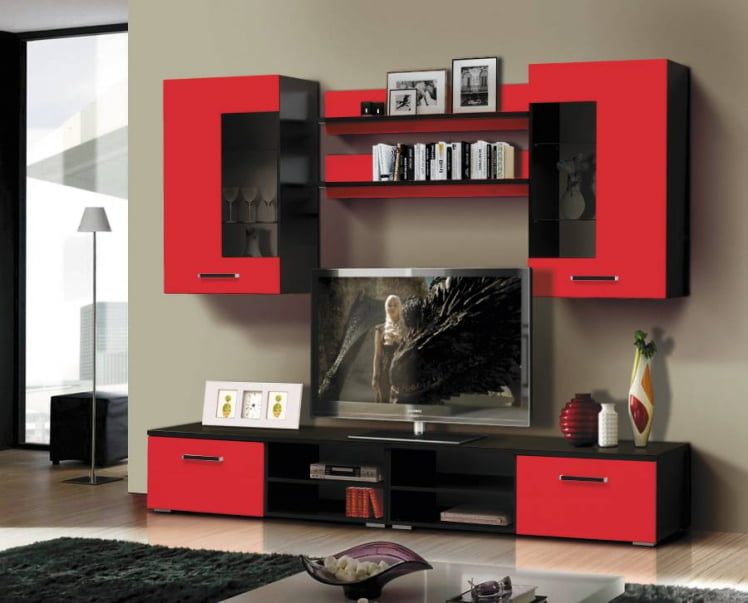 Набор мебели для гостиной Грация 1.4 МДФ глянец Венге_0