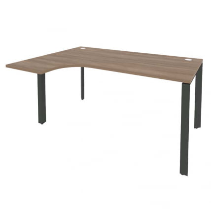 Стол эргономичный левый на П-образном м/к ONIX O.MP-SA-4L Дуб Аризона/Антрацит_0