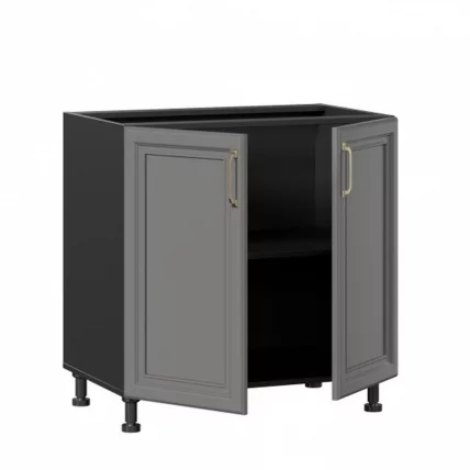 Тумба кухонная 800 Джелатто ЛД 241.060.000.132 Черный Оникс серый_1