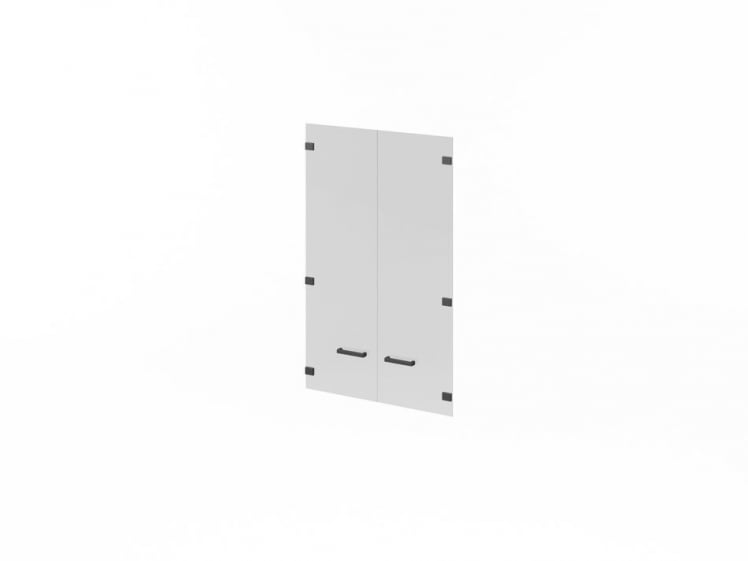 Двери стеклянные LEMO L-022 Прозрачные тонированные серые_0