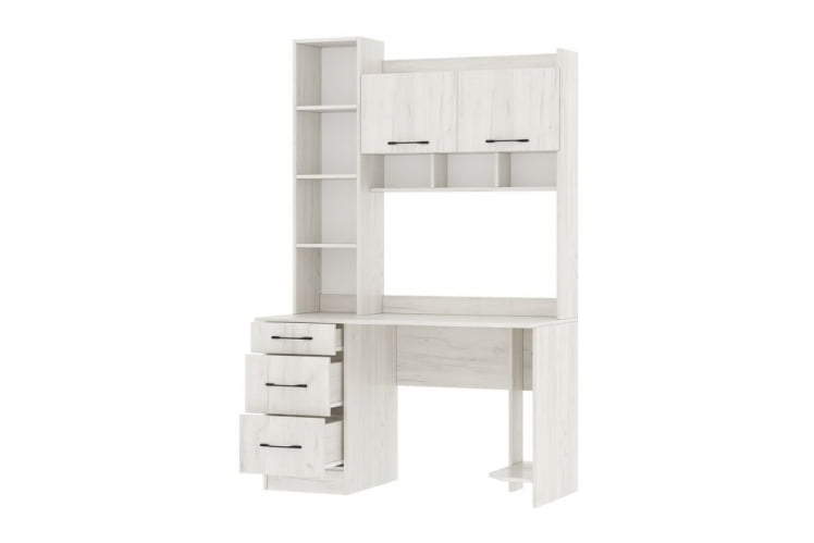 Стол компьютерный ПКС-5 ЛДСП дуб крафт белый_1