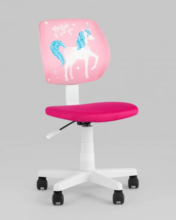 Кресло компьютерное детское ЛОЛО Unicorn пластик белый_7