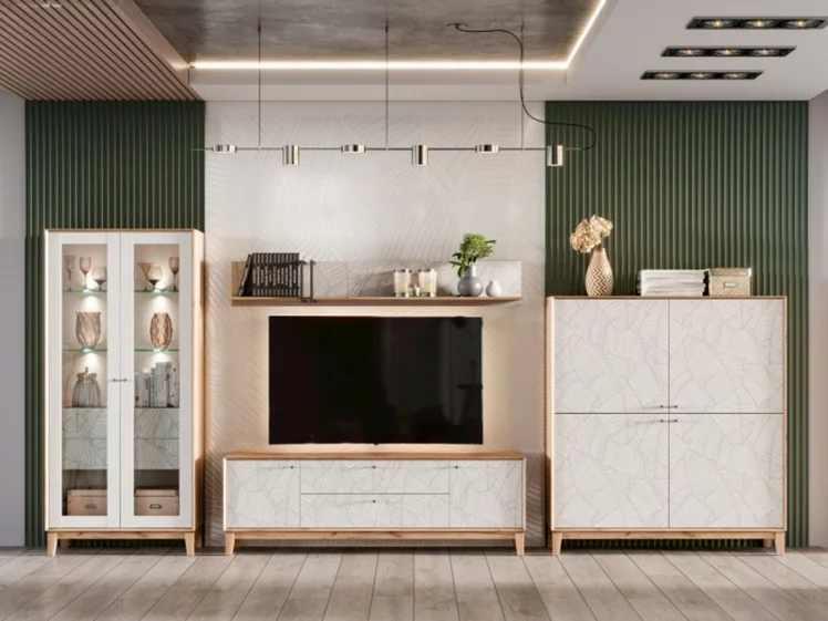 Шкаф Ройбен ЛД 640.050.000 Дуб золотой Белый_1