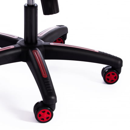 Кресло RACER кож/зам/ткань, металлик/красный, 36/08_15