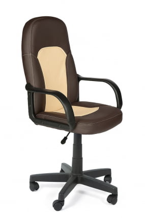 Кресло руководителя Parma коричневый+бежевый_0