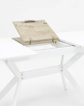 Стол обеденный раскладной Орландо 120-160 Белый_4