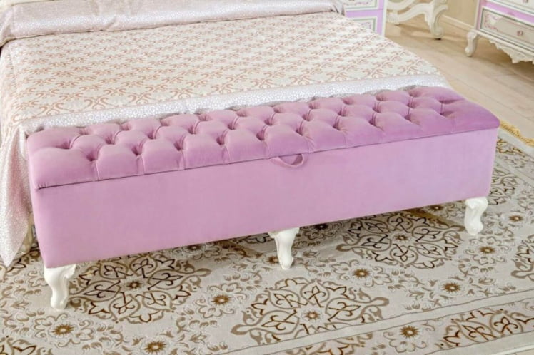 Комплект мебели для спальни Маркиза №6 Алебастр Сиреневый_4