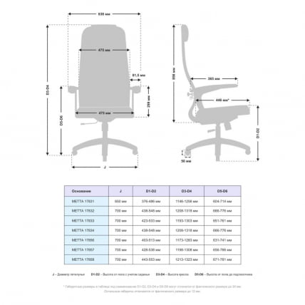 Офисное кресло МЕТТА B 1b 21/U158, Основание 17834 Серый Gray_3