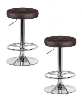Табурет барный DOBRIN BRUNO (коричневый) 2 шт_0