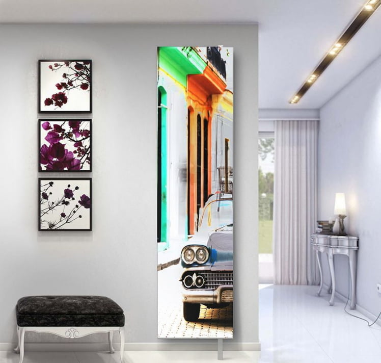 Поворотный зеркальный шкаф Драйв Шелф Арт (правый) Беленый дуб_6