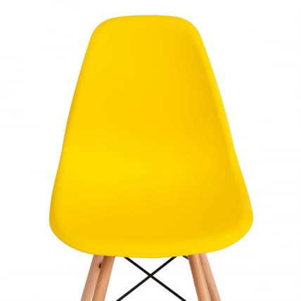 Стул CINDY (EAMES) (mod. 1801) дерево бук/металл/сиденье пластик, 45x51x82 см, Yellow (Желтый)_5