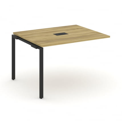 Проходной наборный элемент переговорного стола CONCEPT CN.NPRG-012 Дуб Винченцо Черный_0