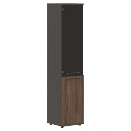 Шкаф-колонка комбинированная левая ЕДИС ЕХCС 42.2 Л Дуб Денвер темный Мокко Мокко / EDIS EHCS L_0