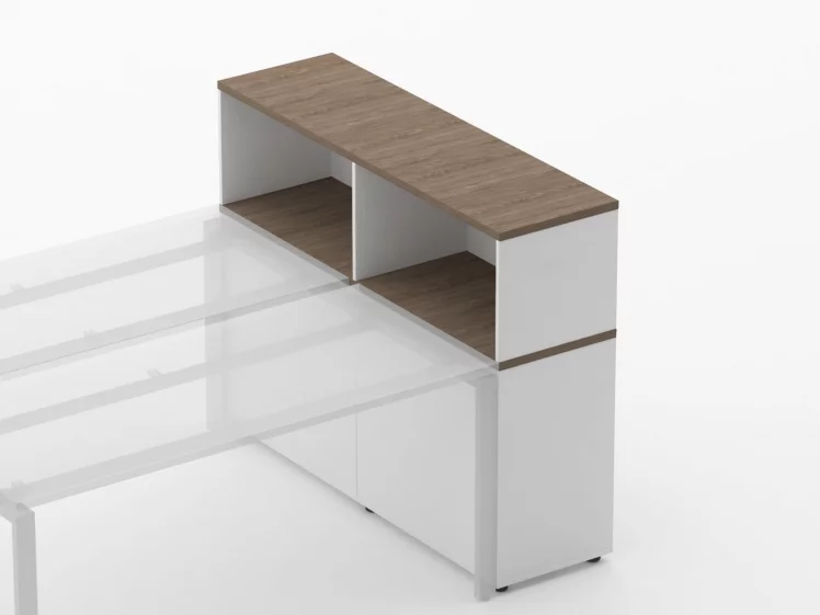 Тумба комбинированная высокая для рабочего модуля Deka 9.04.145 Дуб Верцаска/Белый_3