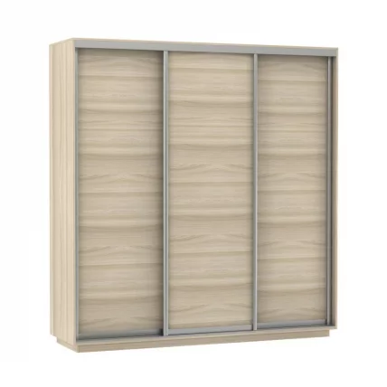 Шкаф-купе трехдверный Экспресс Трио Элемент 2100х2400h Ясень шимо светлый_0