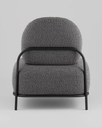 Кресло Стоун К new ткань букле темно-серый_3