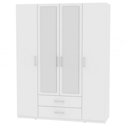 Шкаф распашный R-230х180х60-2-M(Белый)_0