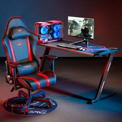 Геймерский стол Еурека З60 c РГБ подсветкой Черный / Eureka Z60 c RGB_7