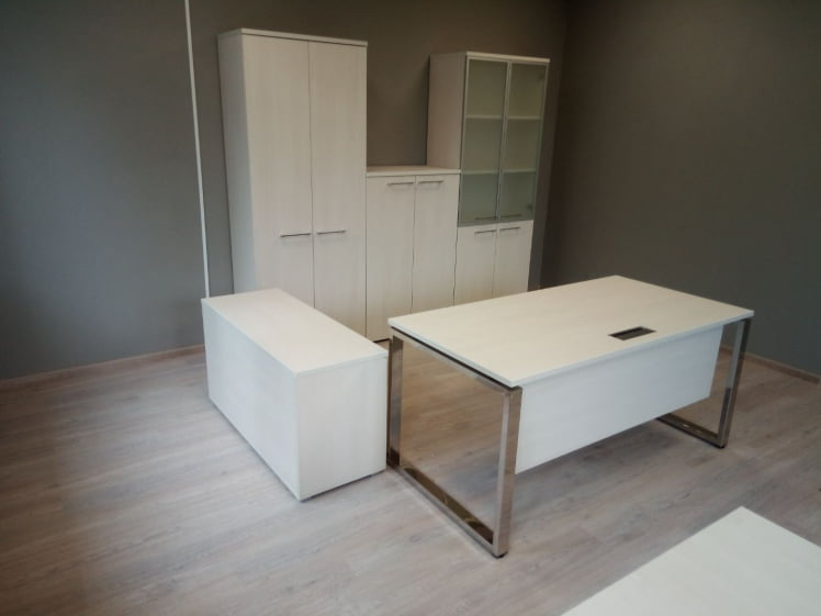 Стол рабочий, прямолинейный GLOSS LINE НСР-О.004.1 Ivory_3