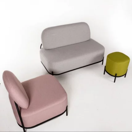 Диван Gawaii 2-х мест Розовый_5