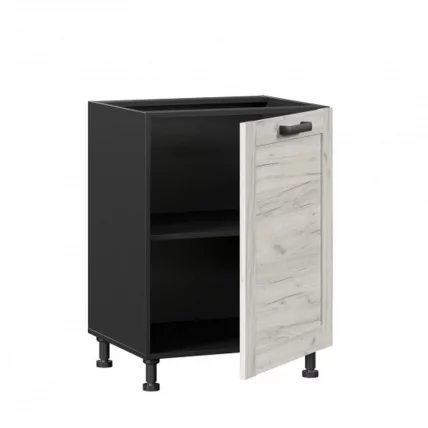 Тумба кухонная 600 Винченца ЛД 234.050.000.051 Черный Дуб Крафт белый_1