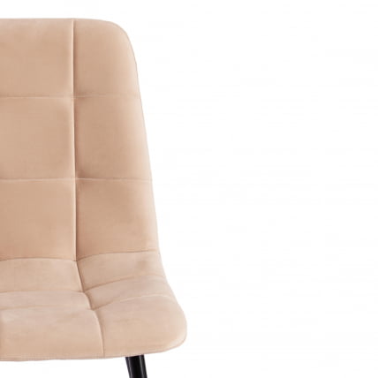 Стул CHILLY MAX Велюр/металл , 45 х 54 х 90 см , бежевый/черный_5