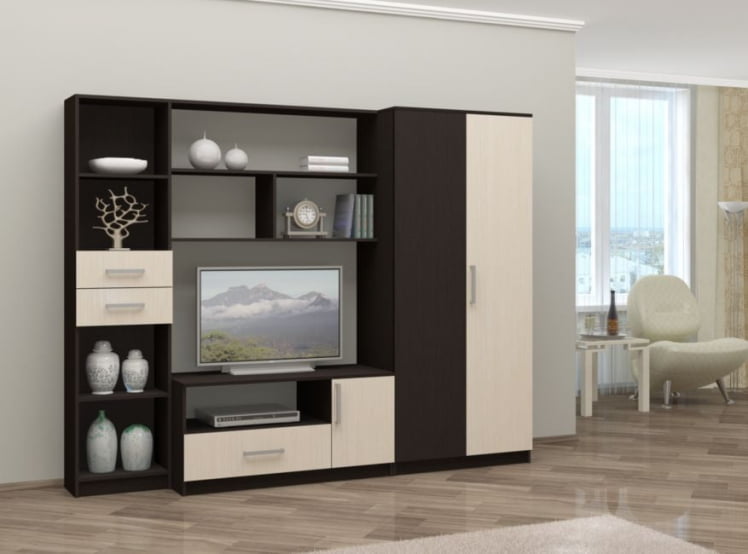 Стенка Мечта Венге/Дуб атланта_0