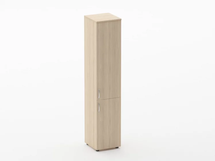 Шкаф высокий закрытый Glassy 6.19.13Пр Дуб молочный_0