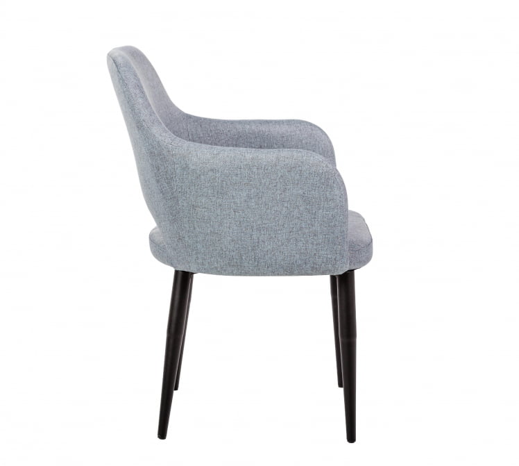 Стул с подлокотниками Ledger Сканди Грей Черн_2