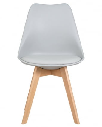 Стул обеденный DOBRIN JERRY SOFT (ножки светлый бук, цвет сиденья светло-серый (GR-01)) 4 шт_8