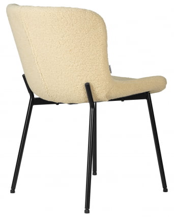 Стул обеденный DOBRIN MILO (черные ножки, кремовый букле (UF992-02))_3
