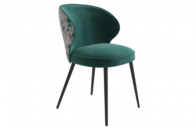 Стул Остин (зеленый (велюр)/черный)_0