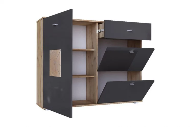 Комод комбинированный Фиджи ЛД 659.350.000 Дуб золотой Антрацит_1