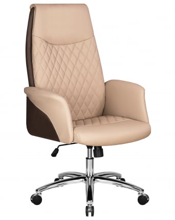 Офисное кресло для руководителей DOBRIN LEONARD (коричнево-бежевый)_0