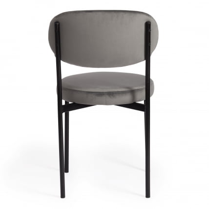 Стул REVO (mod. 7033) ткань/металл, 47х54х82 см, высота до сиденья 47 см, серый barkhat 26/черный_3