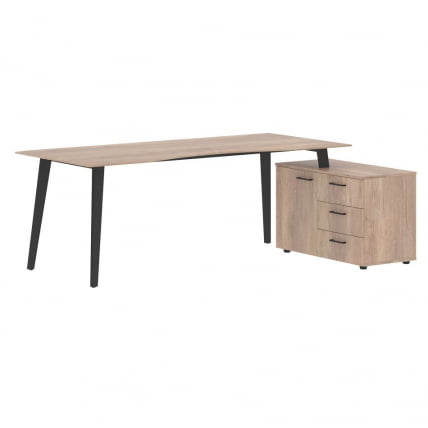 Стол руководителя правый JAY JCT 2013 R Дуб Каньон_0