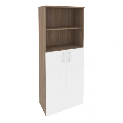 Шкаф высокий широкий (2 средних фасада ЛДСП) ONIX O.ST-1.6 Дуб Аризона/Белый_0